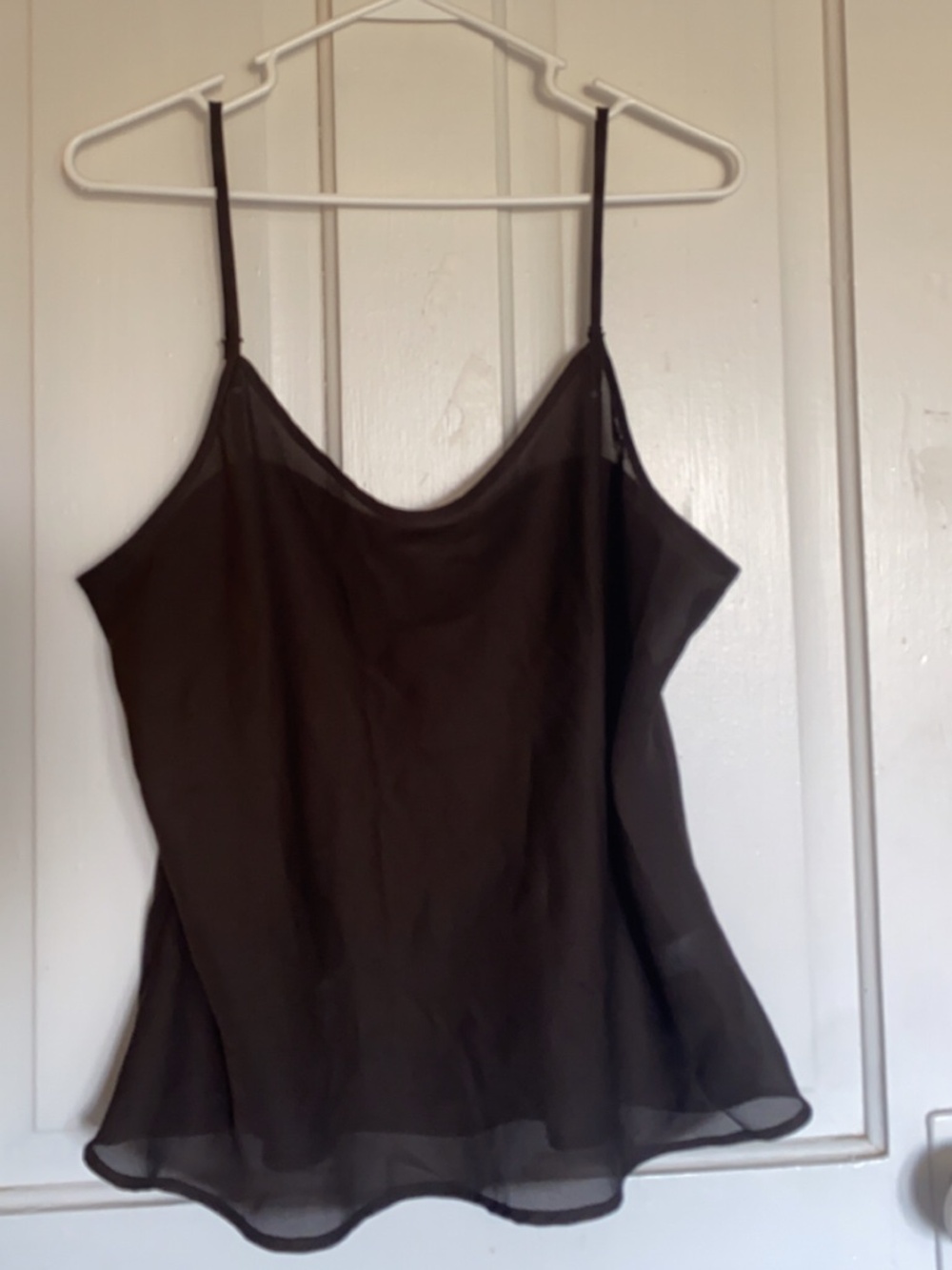 Apt.9 brown sheer camisole top
